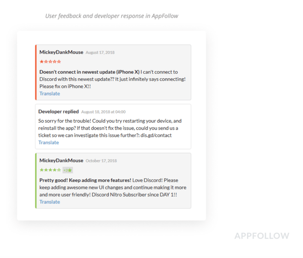 A user changed a 1-star review to a 5-star one after getting help from a developer