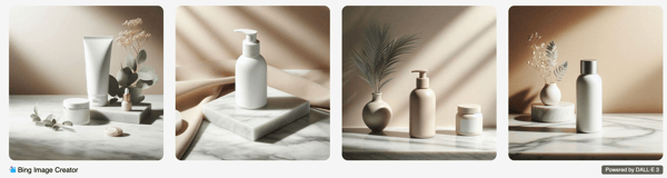 Product mockup pictures by DALL E and Midjourney